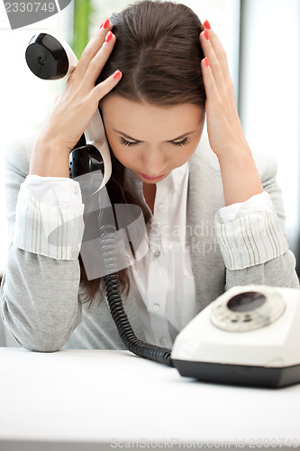 Image of businesswoman with phone