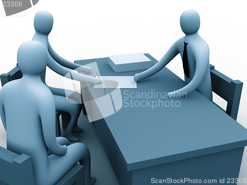 Image of 3d people in an office.