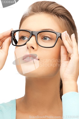 Image of lovely woman in spectacles