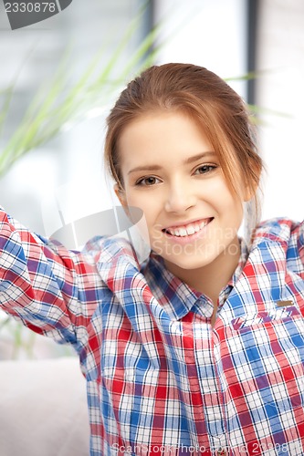 Image of happy and smiling woman