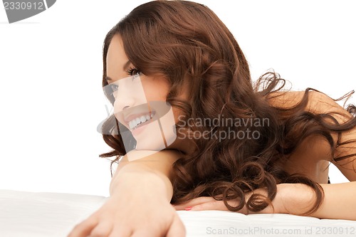 Image of beautiful woman in spa salon