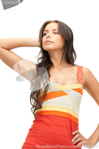 Image of lovely woman in elegant dress