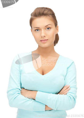 Image of calm and friendly woman