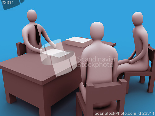 Image of 3d people in an office.