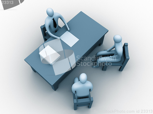 Image of 3d people in an office.