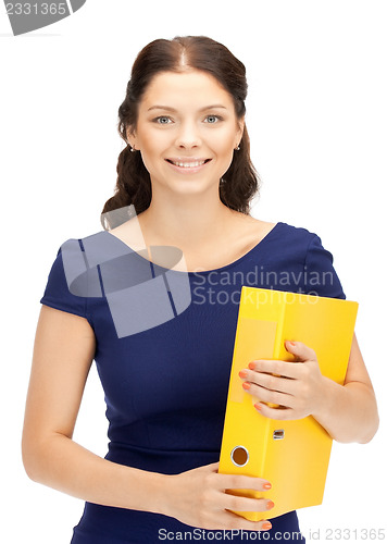 Image of woman with folders