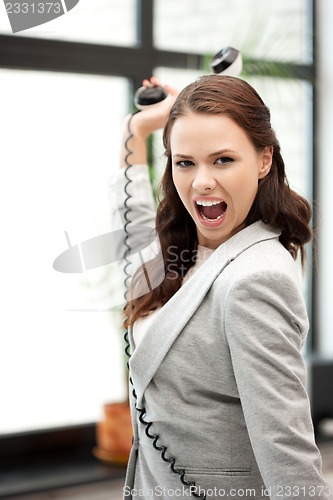 Image of businesswoman with phone