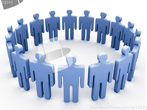 Image of 3d people in a circle.