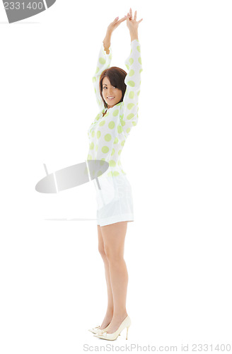 Image of lovely woman in casual clothes