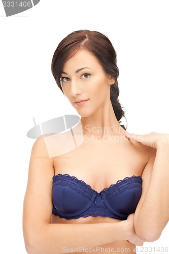 Image of beautiful woman in bra