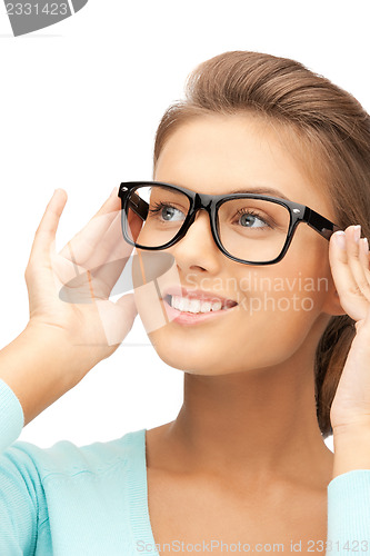Image of lovely woman in spectacles