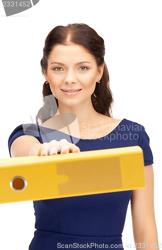 Image of woman with folders