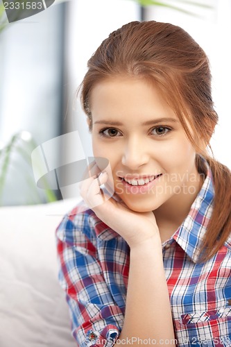 Image of happy and smiling woman