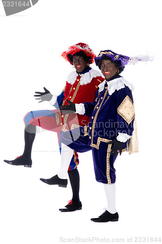 Image of Zwarte Piet is acting funny
