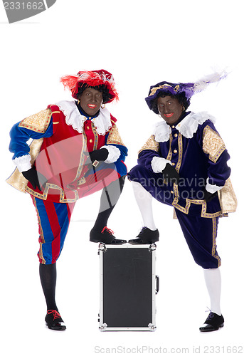 Image of Zwarte Piet and his co-worker