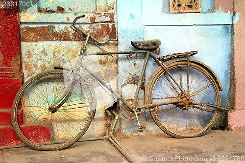 Image of old vintage bicycle in india