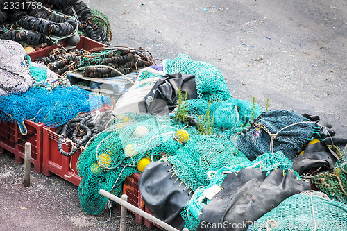 Image of Stored fishing nets