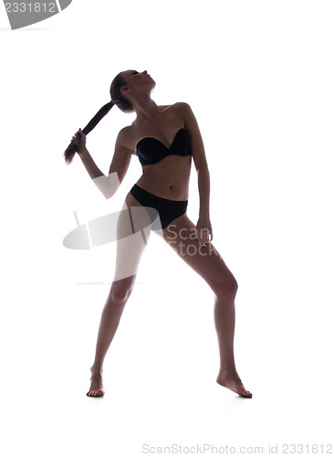 Image of sporty woman in bikini
