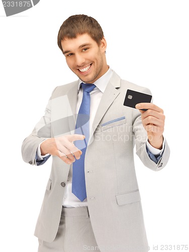 Image of businessman with credit card