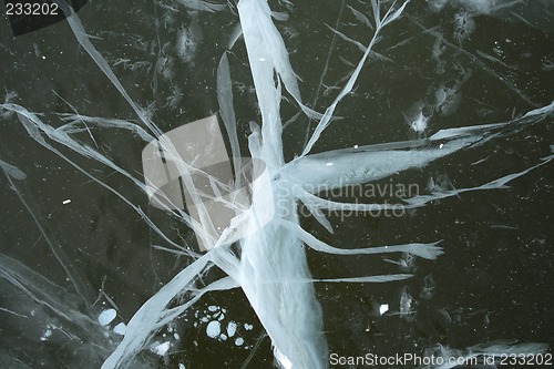 Image of Bizarre cracked ice