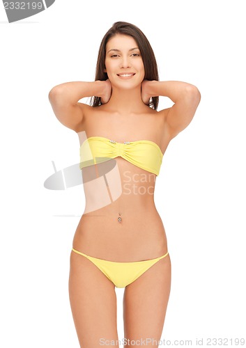 Image of beautiful woman in bikini