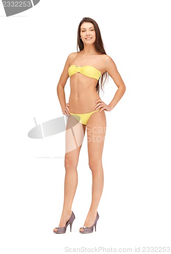 Image of beautiful woman in bikini