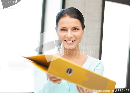Image of woman with folder