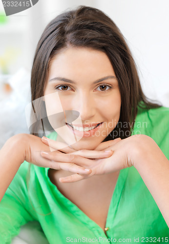 Image of happy and smiling woman