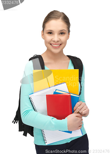Image of happy and smiling teenage girl