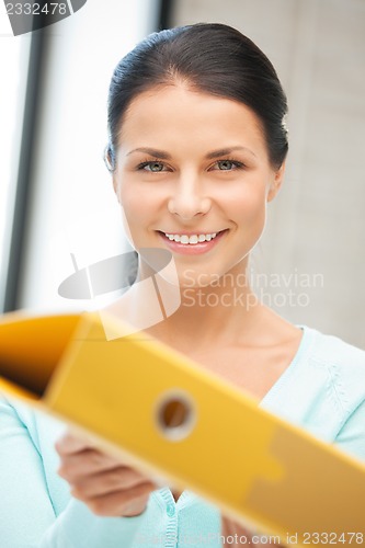 Image of woman with folder