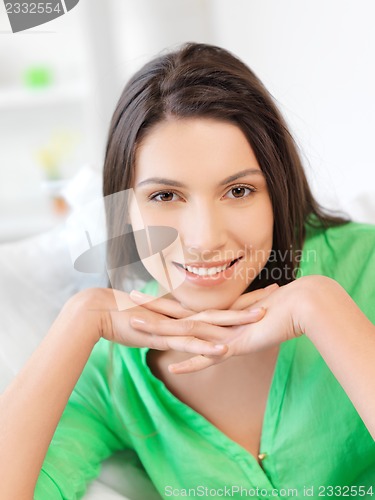Image of happy and smiling woman