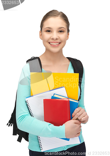 Image of happy and smiling teenage girl