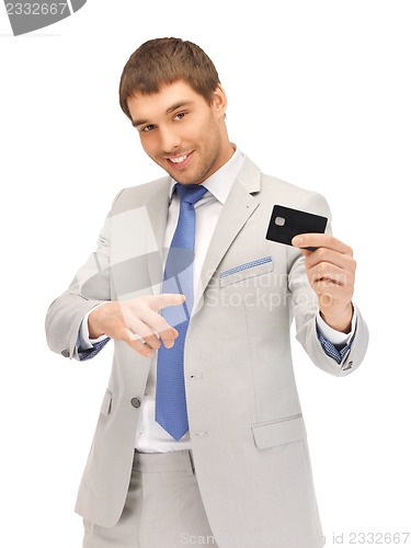 Image of businessman with credit card