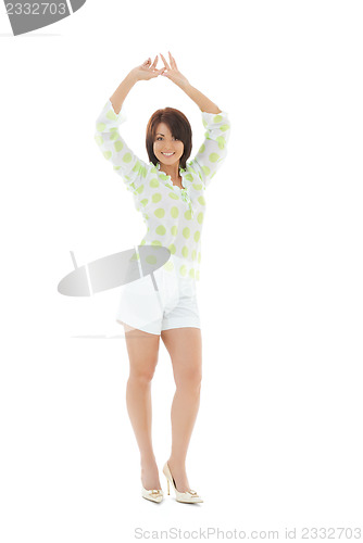 Image of lovely woman in casual clothes