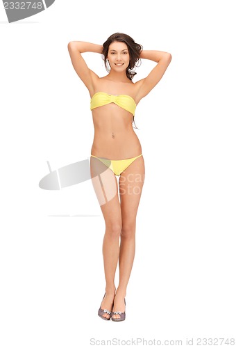 Image of beautiful woman in bikini