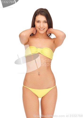 Image of beautiful woman in bikini