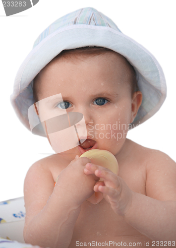 Image of Baby Taking A Bath