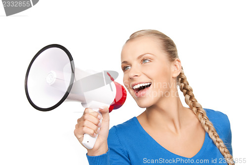 Image of woman with megaphone