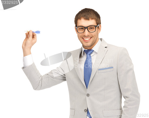 Image of businessman with dart