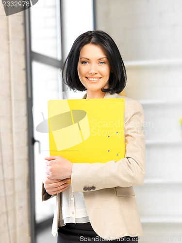 Image of woman with folder