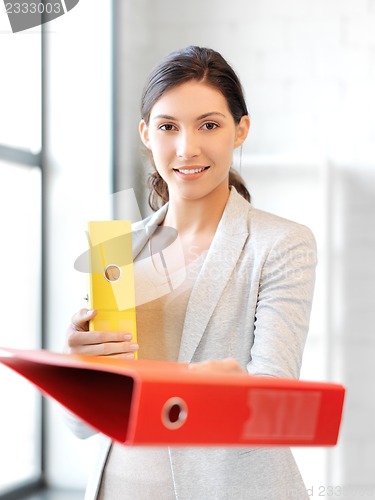 Image of woman with folder