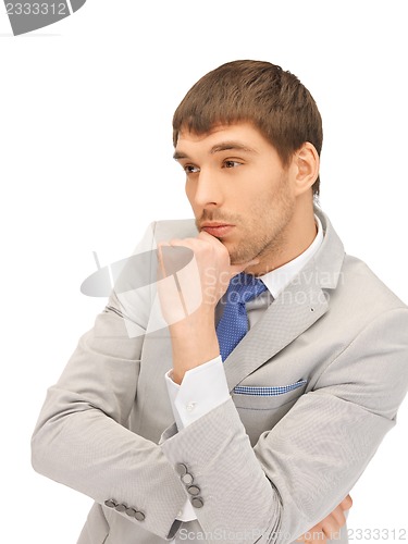 Image of pensive man