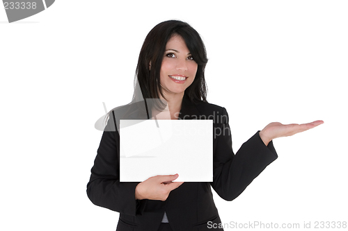 Image of Woman advertising product