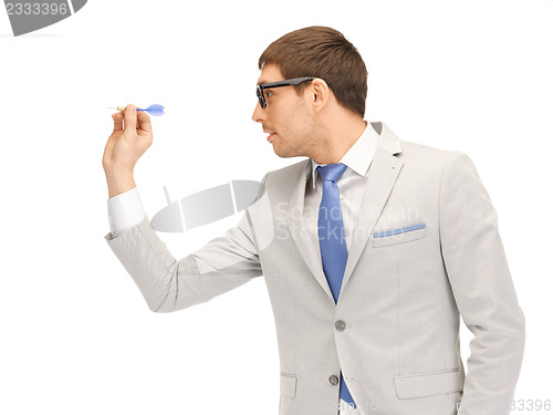 Image of businessman with dart