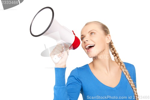 Image of woman with megaphone