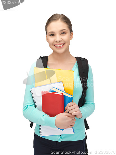 Image of happy and smiling teenage girl
