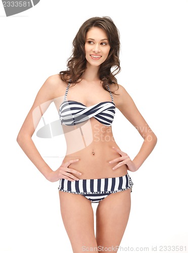 Image of beautiful woman in bikini