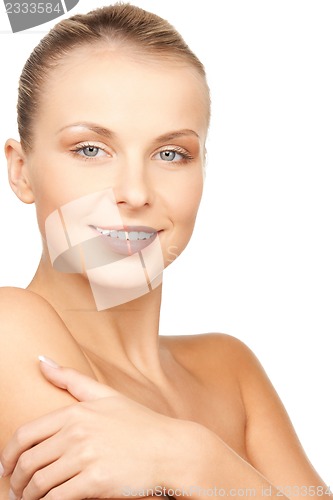 Image of beautiful topless woman