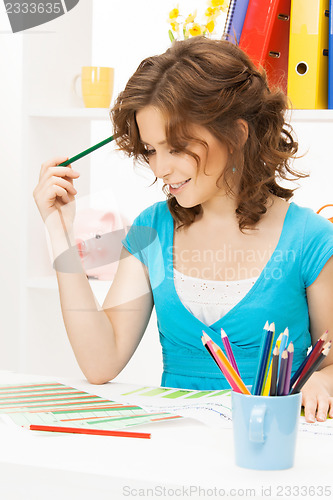 Image of happy and smiling woman