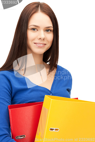 Image of woman with folders